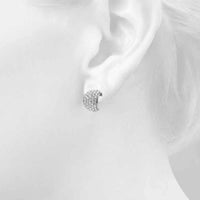14K White Gold 1 Carat Total Weight Lab Diamond Fashion Earrings by Robinson's Jewelers