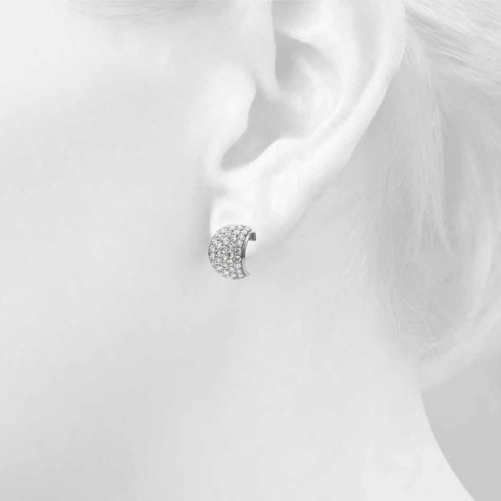 14K White Gold 1 Carat Total Weight Lab Diamond Fashion Earrings by Robinson's Jewelers