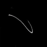 14K White Gold 13.89 Carats Mixed Shape Station Necklace with Pear, Oval, and Radiant Lab Diamonds - E-F Color VS1 Clarity - Covaloro Fine Jewelry