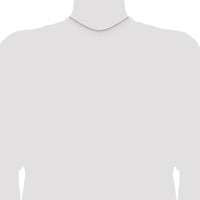 14K White Gold 14" 1.45mm Diamond-Cut Cable Chain Necklace with Lobster Clasp - Polished Finish by Oro Pregiato