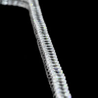 14K White Gold 14.25 Carat Tennis Necklace with Prong Set Emerald Cut Lab Diamonds - E-F Color, VS Clarity, 145 Stones - Covaloro Fine Jewelry