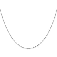 14K White Gold 14" Diamond-Cut Parisian Wheat Chain with Lobster Clasp by Oro Pregiato