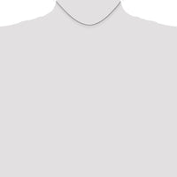 14K White Gold 14" Diamond-Cut Spiga Chain Necklace with Lobster Clasp - Polished Finish by Oro Pregiato
