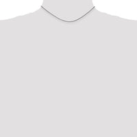 14K White Gold 14" Diamond-Cut Spiga Chain with Lobster Clasp - 1.25mm Width by Oro Pregiato