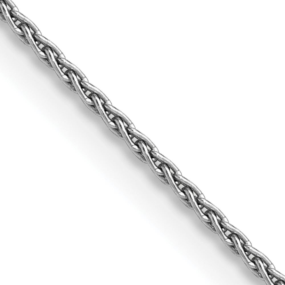 14K White Gold 14" Parisian Wheat Chain - 1.5mm with Lobster Clasp by Oro Pregiato