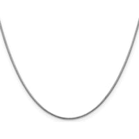 14K White Gold 16" 1.1mm Round Snake Chain with Lobster Clasp by Oro Pregiato