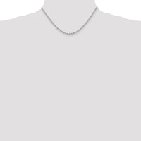 14K White Gold 16" 2.75mm Regular Rope Chain with Lobster Clasp by 0