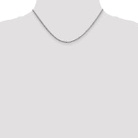 14K White Gold 16" Box Chain with Lobster Clasp - 1.9mm Width by Oro Pregiato