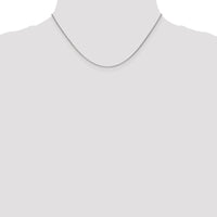 14K White Gold 16" Cable Link Necklace with Lobster Clasp by Oro Pregiato