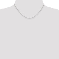 14K White Gold 16" Diamond-Cut Beaded Pendant Chain with Lobster Clasp by Oro Pregiato