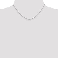 14K White Gold 16" Diamond-Cut Cable Chain Necklace with Lobster Clasp by Oro Pregiato