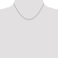 14K White Gold 16" Forzantine Cable Chain with Lobster Clasp by Oro Pregiato