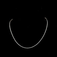 14K White Gold 16-Inch Tennis Necklace with 233 Prong-Set Round Lab Diamonds - 3.32 Total Carat Weight, E-F Color VS Clarity - Covaloro Fine Jewelry