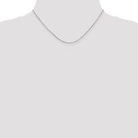 14K White Gold 16" Snake Chain with Lobster Clasp - Polished Rhodium Finish by Oro Pregiato