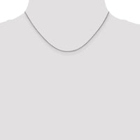 14K White Gold 16" Spiga Chain with Lobster Clasp - 1.05mm Width by Monteluci Fine Jewelry