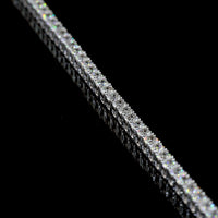 14K White Gold 16" Tennis Necklace with 180 Prong Set Round Lab Diamonds - 6.19 Carat Total Weight E-F VS - Covaloro Fine Jewelry
