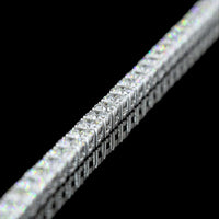 14K White Gold 17.5-Inch Tennis Necklace with 145 Prong-Set Round Lab Diamonds - 11.24 Total Carat Weight, E-F Color VS Clarity - Covaloro Fine Jewelry