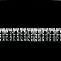14K White Gold 17.5-Inch Tennis Necklace with 145 Prong-Set Round Lab Diamonds - 11.24 Total Carat Weight, E-F Color VS Clarity - Covaloro Fine Jewelry