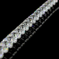 14K White Gold 17.5" Tennis Necklace with 67 Round and Marquise Cut Lab Diamonds - 64.67 Carat Total Weight - Covaloro Fine Jewelry