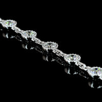 14K White Gold 17" Station Necklace with Bezel-Set Round Lab Diamonds - 84 Stones (6.17 Carats Total Diamond Weight, E-F Color, VS Clarity) - Covaloro Fine Jewelry