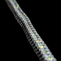 14K White Gold 17" Tennis Necklace with Prong Set Round Lab Diamonds - 12.55 Carat Total Weight - Covaloro Fine Jewelry