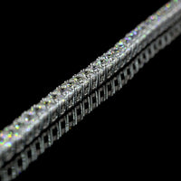 14K White Gold 17" Tennis Necklace with Prong Set Round Lab Diamonds - 12.55 Carat Total Weight - Covaloro Fine Jewelry