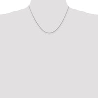 14K White Gold 18" 0.8mm Polished Snake Chain with Lobster Clasp by Oro Pregiato