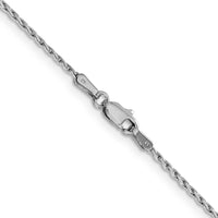 14K White Gold 18" 1.25mm Round Parisian Wheat Chain with Lobster Clasp by Oro Pregiato