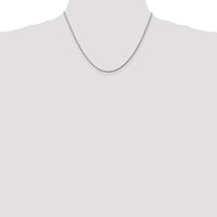 14K White Gold 18" 1.75mm Diamond-Cut Rope Chain with Lobster Clasp