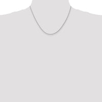 14K White Gold 18" 1.75mm Parisian Wheat Chain with Lobster Clasp - Polished Finish by Oro Pregiato