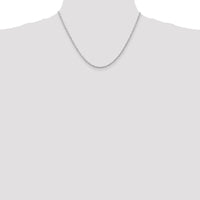 14K White Gold 18" 2.25mm Diamond-Cut Quadruple Rope Chain with Lobster Clasp by Oro Pregiato