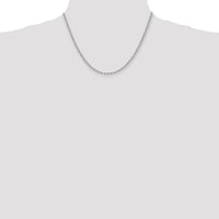 14K White Gold 18" 2.75mm Regular Rope Chain with Lobster Clasp by 0