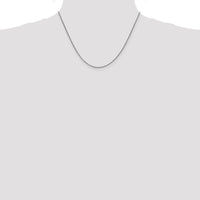 14K White Gold 18" .9mm Franco Chain with Lobster Clasp - Polished Finish by Oro Pregiato