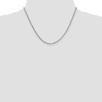 14K White Gold 18" Box Chain Necklace with Lobster Clasp - Polished Finish by Oro Pregiato
