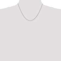 14K White Gold 18" Diamond-Cut Cable Chain Necklace with Lobster Clasp by Oro Pregiato