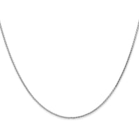 14K White Gold 18" Diamond-Cut Parisian Wheat Chain with Lobster Clasp by Oro Pregiato