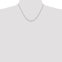 14K White Gold 18" Diamond-Cut Rope Chain with Lobster Clasp by Oro Pregiato