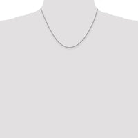 14K White Gold 18" Diamond-Cut Spiga Chain with Lobster Clasp by Oro Pregiato