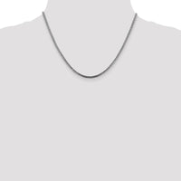 14K White Gold 18" Franco Chain with Lobster Clasp - 2.5mm Width by Oro Pregiato