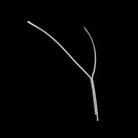 14K White Gold 18-Inch Lariat Necklace with 136 Prong-Set Oval Cut Lab Diamonds - 14.37 Carat Total Weight, E-F Color VS Clarity - Covaloro Fine Jewelry