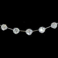 14K White Gold 18-Inch Station Necklace with 27 U-Prong Set Round Lab-Grown Diamonds - 3.04 Carats Total Diamond Weight - Covaloro Fine Jewelry