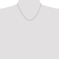 14K White Gold 18" Round Snake Chain with Lobster Clasp by Oro Pregiato