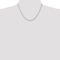 14K White Gold 18" Snake Chain with Lobster Clasp and Rhodium Plating by Oro Pregiato