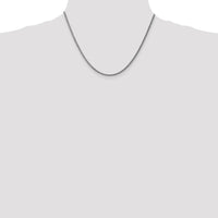 14K White Gold 18" Spiga Chain with Spring Ring Clasp - 1.05mm by Oro Pregiato