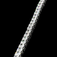 14K White Gold 18" Tennis Necklace with East-West Set Oval Cut Lab Diamonds - 24.68 Carat Total Weight (196 Stones, E-F VS2) - Covaloro Fine Jewelry