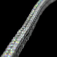 14K White Gold 19.65 Carat Lariat Necklace with 160 Prong-Set Round Lab Diamonds in E-F Color and VS Clarity - Covaloro Fine Jewelry