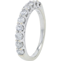 14K White Gold 2.00 Carat Total Diamond Bridal Ring with Floral Halo Design