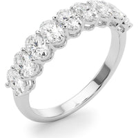 14K White Gold 2.00 Carats Lab Diamond Oval Ring - Timeless Elegance - Size 7 by Robinson's Jewelers