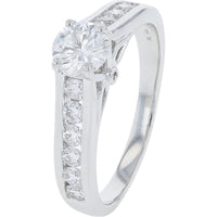 14K White Gold 2.00 Carats Lab Grown Diamond Bridal Set