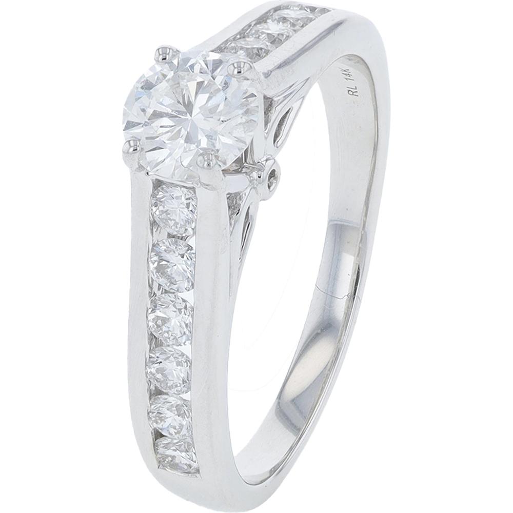 14K White Gold 2.00 Carats Lab Grown Diamond Bridal Set